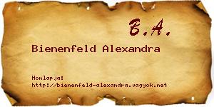 Bienenfeld Alexandra névjegykártya