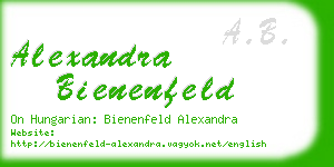 alexandra bienenfeld business card